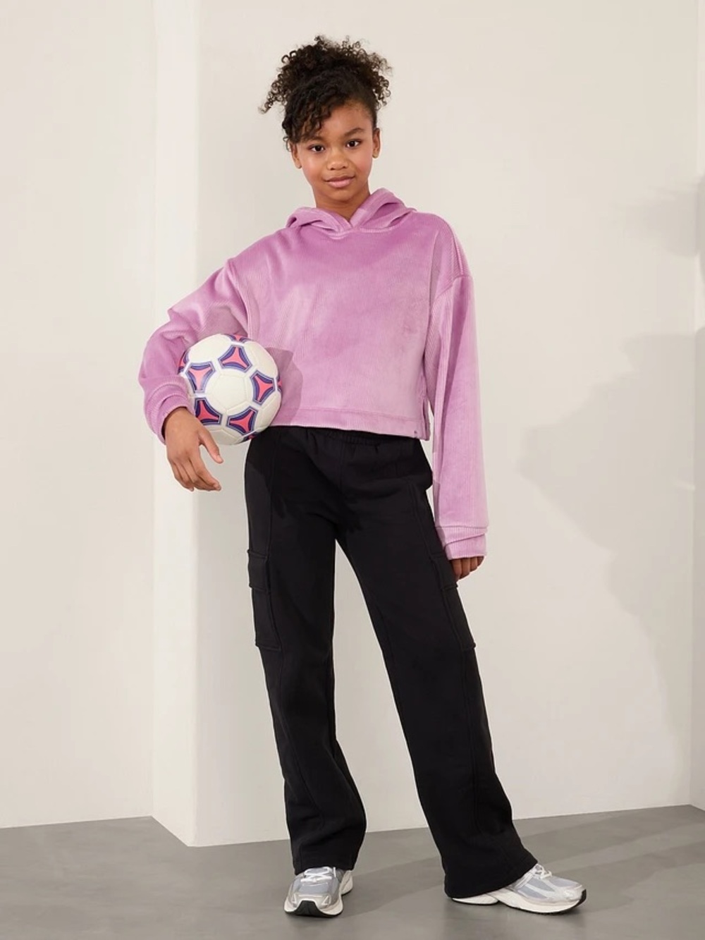 Athleta Girl cozy rib hoodie